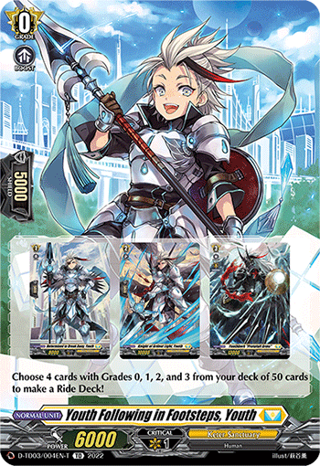Youth Following in Footsteps, Youth (Tutorial Card) - D-TD03/004EN-T