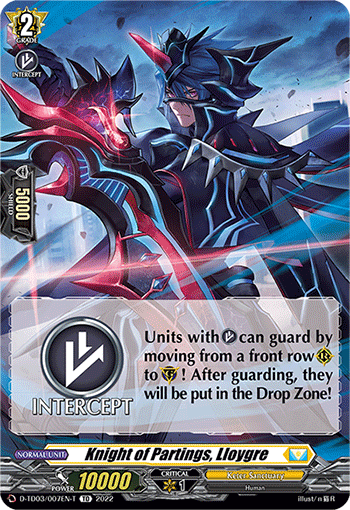 Knight of Partings, Lloygre (Tutorial Card) - D-TD03/007EN-T