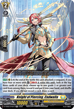 Knight of Piercing, Cadwalla - D-TD03/016EN