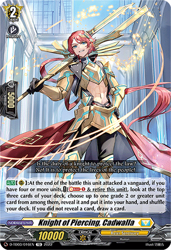 Knight of Piercing, Cadwalla - D-TD03/016EN