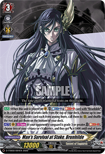 Man's Survival at Stake, Brunhilde - D-TTD02/001EN