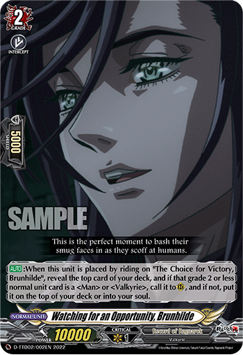 Watching for an Opportunity, Brunhilde - D-TTD02/002EN