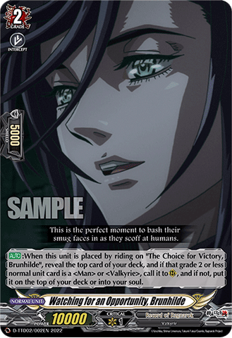 Watching for an Opportunity, Brunhilde - D-TTD02/002EN
