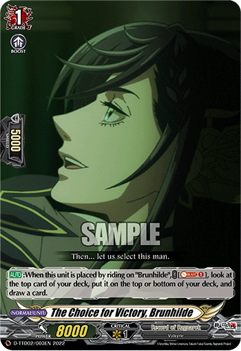 The Choice for Victory, Brunhilde - D-TTD02/003EN