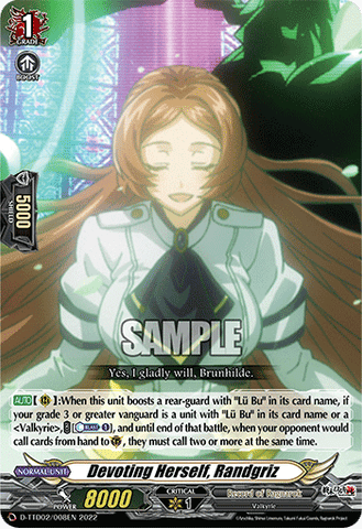Devoting Herself, Randgriz - D-TTD02/008EN