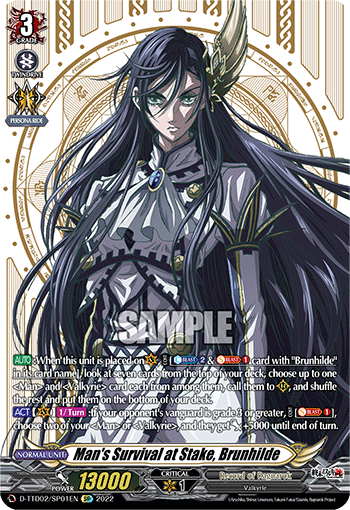 Man's Survival at Stake, Brunhilde (SP) - D-TTD02/SP01EN