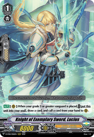 Knight of Exemplary Sword, Lucius - D-VS01/006EN