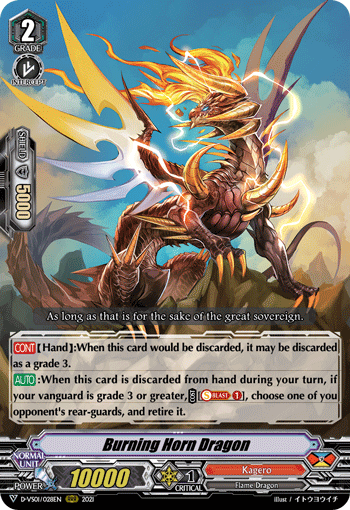 Burning Horn Dragon - D-VS01/028EN