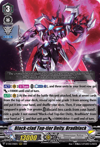 Black-clad Top-tier Deity, Bradblack - D-VS01/048EN