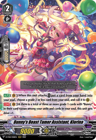 Bunny's Beast Tamer Assistant, Klorina - D-VS01/058EN