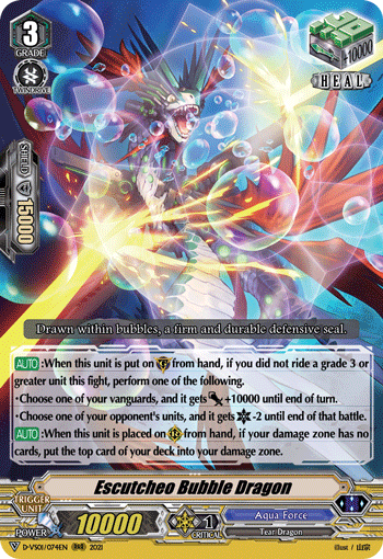 Escutcheo Bubble Dragon - D-VS01/074EN