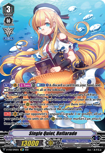 Single Quiet, Refiarade (SP) - D-VS01/SP10EN