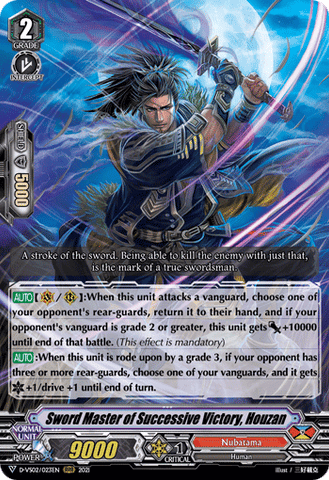 Sword Master of Successive Victory, Houzan - D-VS02/023EN