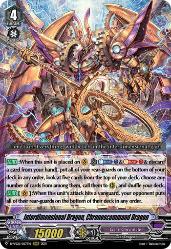 Interdimensional Dragon, Chronoscommand Dragon - D-VS02/057EN