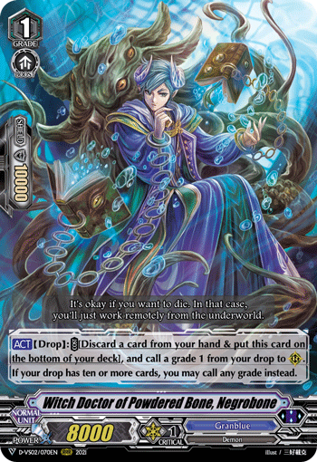 Witch Doctor of Powdered Bone, Negrobone - D-VS02/070EN