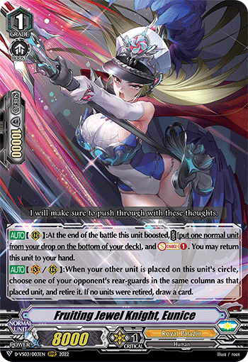 Fruiting Jewel Knight, Eunice - D-VS03/003EN