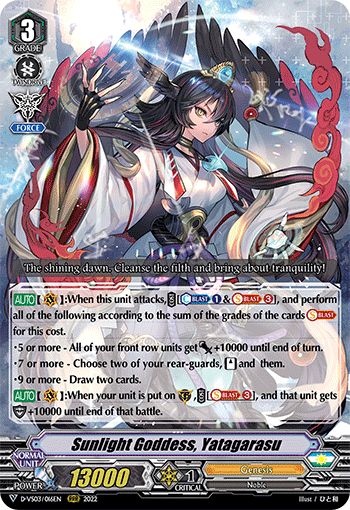 Sunlight Goddess, Yatagarasu - D-VS03/016EN