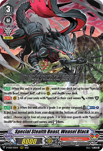 Special Stealth Beast, Weasel Black - D-VS03/031EN
