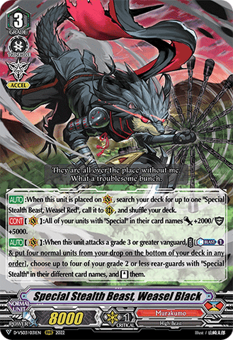 Special Stealth Beast, Weasel Black - D-VS03/031EN