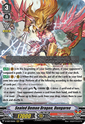 Sealed Demon Dragon, Dungaree - D-VS03/036EN