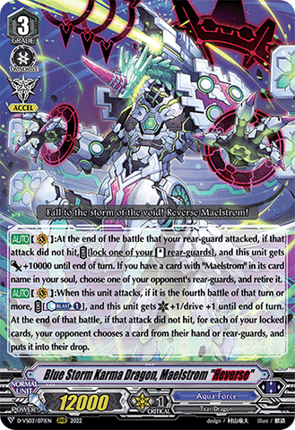 Blue Storm Karma Dragon, Maelstrom "Яeverse" - D-VS03/071EN