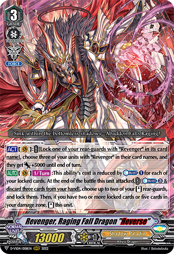 Revenger, Raging Fall Dragon "Яeverse" - D-VS04/008EN