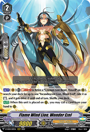 Flame Wind Lion, Wonder Ezel - D-VS04/019EN