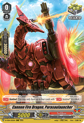 Cannon Fire Dragon, Parasaulauncher - D-VS04/035EN