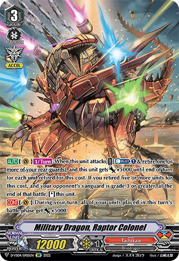 Military Dragon, Raptor Colonel (SP) - D-VS04/SP05EN