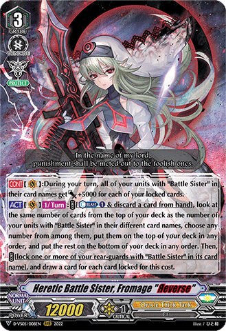 Heretic Battle Sister, Fromage "Яeverse" - D-VS05/008EN