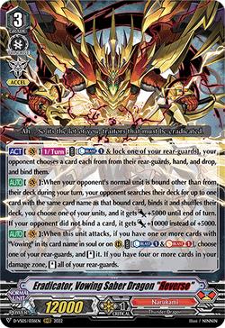 Eradicator, Vowing Saber Dragon "Яeverse" - D-VS05/036EN