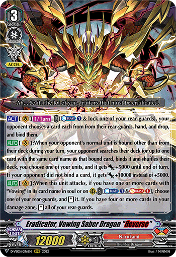 Eradicator, Vowing Saber Dragon "Яeverse" - D-VS05/036EN