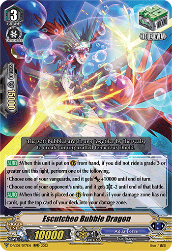 Escutcheo Bubble Dragon - D-VS05/077EN