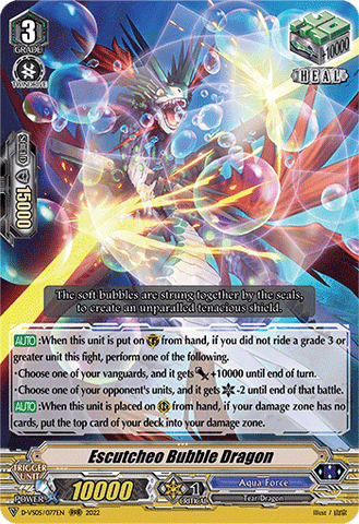 Escutcheo Bubble Dragon - D-VS05/077EN