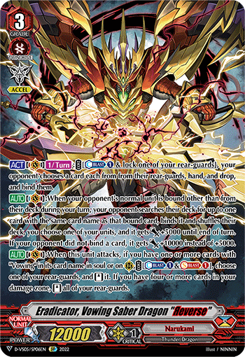 Eradicator, Vowing Saber Dragon "Яeverse" (SP) - D-VS05/SP06EN