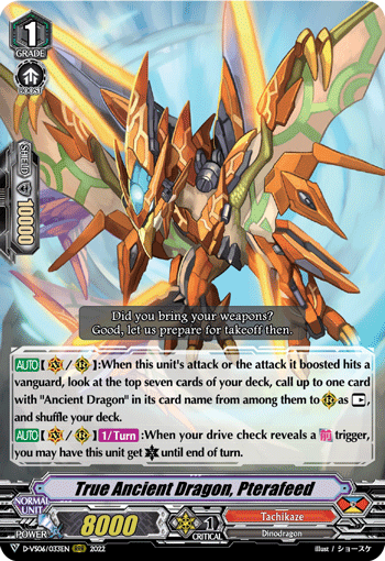 True Ancient Dragon, Pterafeed - D-VS06/033EN