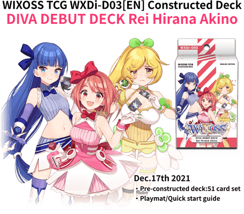 Diva Debut Deck Rei Hirana Akino (English) Wixoss Constructed Deck